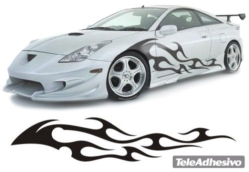 Adesivi per Auto e Moto: New Flaming 28