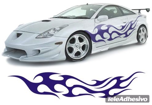 Adesivi per Auto e Moto: New Flaming 29