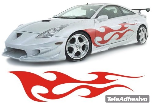 Adesivi per Auto e Moto: New Flaming 30