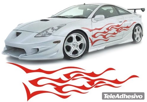 Adesivi per Auto e Moto: New Flaming 31