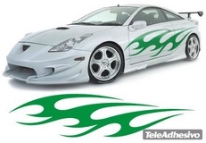 Adesivi per Auto e Moto: New Flaming 35 2