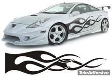 Adesivi per Auto e Moto: New Flaming 37 2