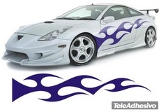 Adesivi per Auto e Moto: New Flaming 39 2