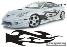 Adesivi per Auto e Moto: New Flaming 40 2