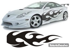 Adesivi per Auto e Moto: New Flaming 41 2