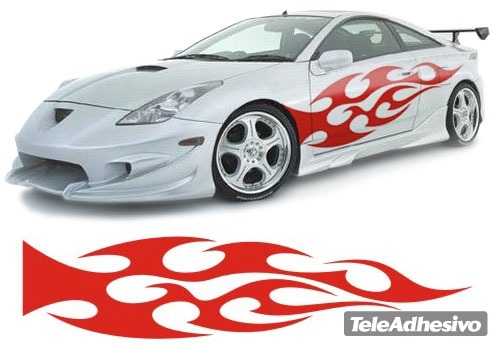 Adesivi per Auto e Moto: New Flaming 42