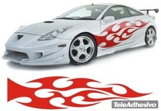 Adesivi per Auto e Moto: New Flaming 42 2