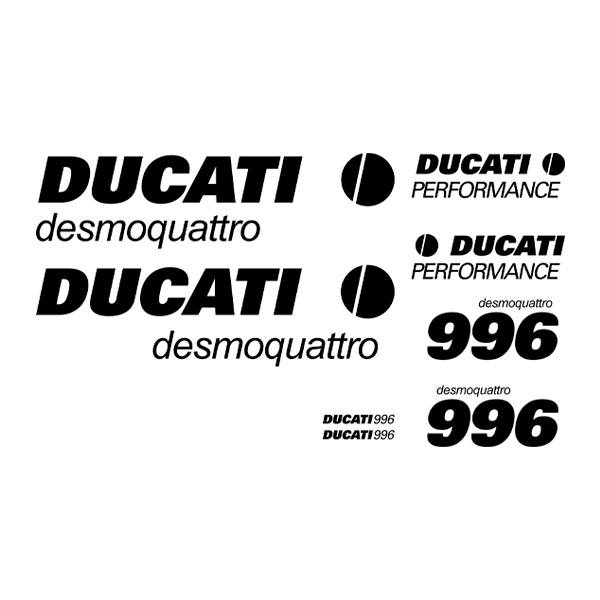 Adesivi per Auto e Moto: Set 8X Ducati desmoquattro 996