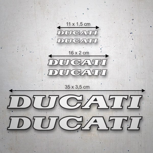 Adesivi per Auto e Moto: Set di 6 adesivi Ducati