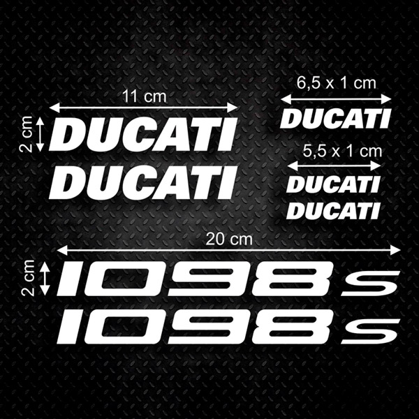 Adesivi per Auto e Moto: Set 7X Ducati 1098s
