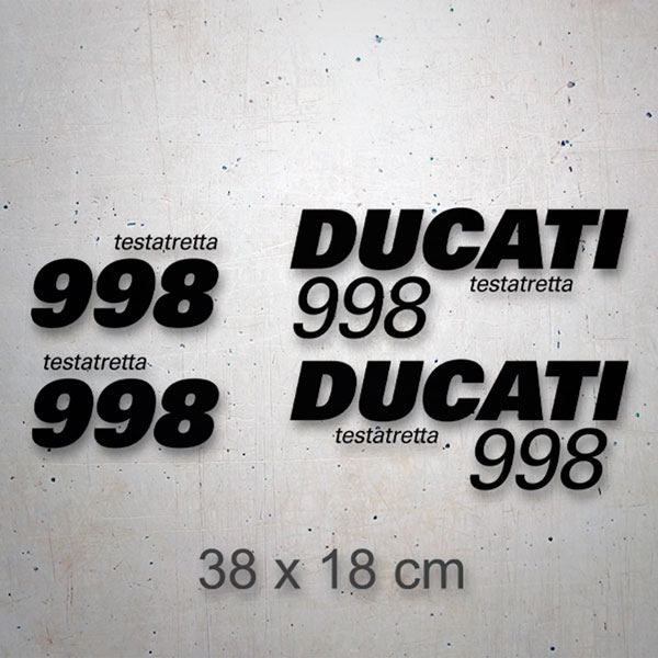 Adesivi per Auto e Moto: Set 4X Ducati 998