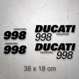 Adesivi per Auto e Moto: Set 4X Ducati 998 2