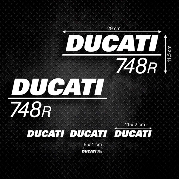 Adesivi per Auto e Moto: Set 6X Ducati 748 R