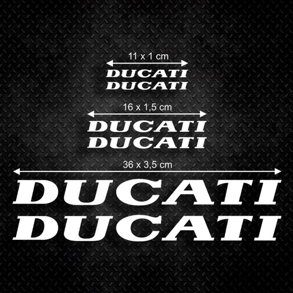 Adesivi per Auto e Moto: Set 6X Ducati II