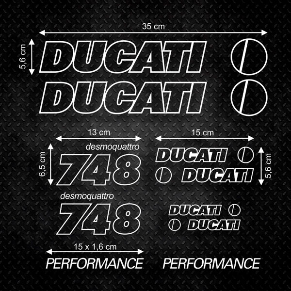 Set di adesivi Ducati Performance 1/2