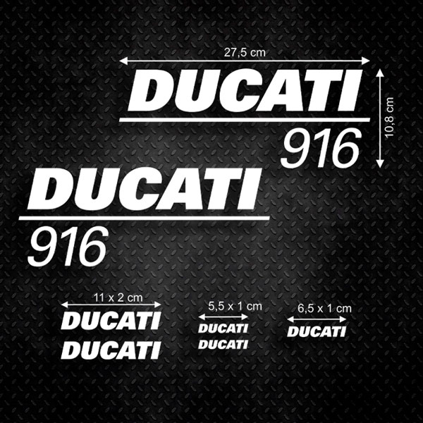Adesivi per Auto e Moto: Set 7X Ducati 916
