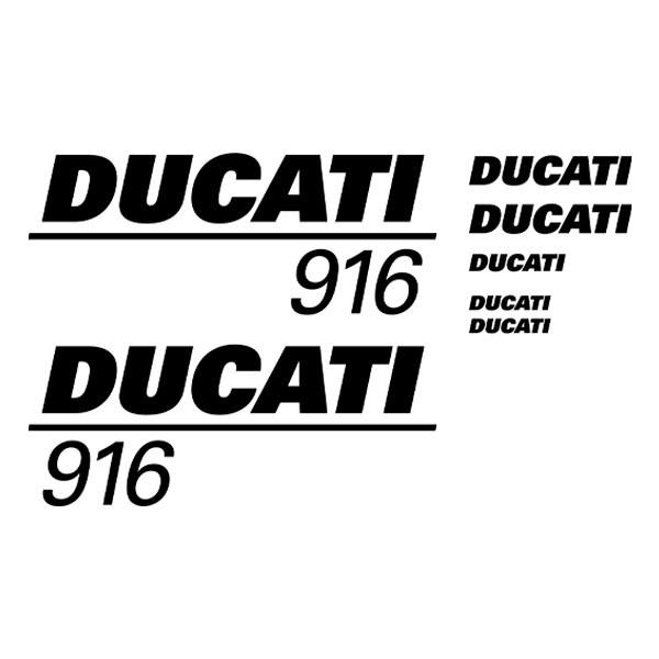 Adesivi per Auto e Moto: Set di adesivi Ducati 916