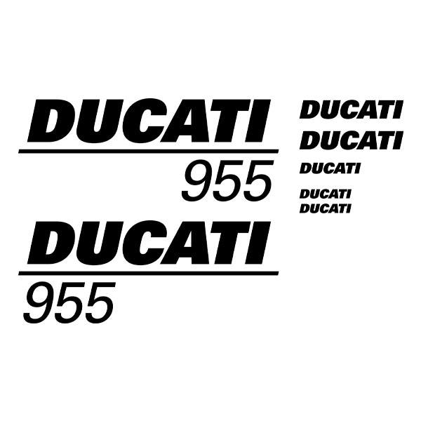 Adesivi per Auto e Moto: Set 6X Ducati 955