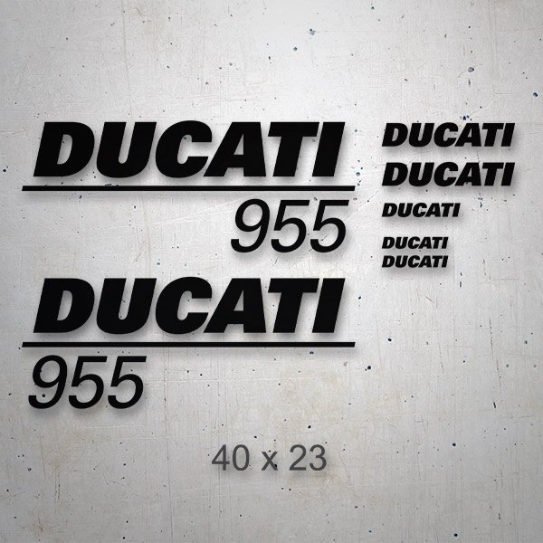 Adesivi per Auto e Moto: Set 6X Ducati 955