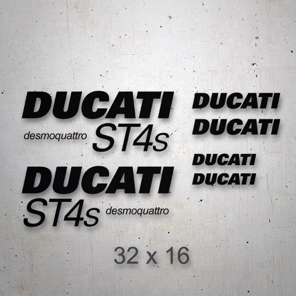 Adesivi per Auto e Moto: Set 6X Ducati ST4s