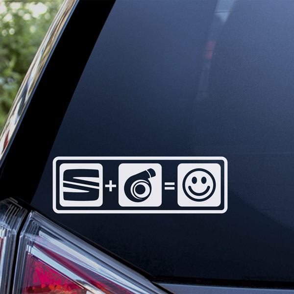 Adesivi per Auto e Moto: Seat, Turbo e Felicità