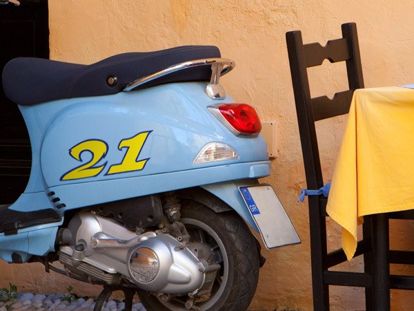 Adesivi per Auto e Moto: Numero moto 7 giallo e blu scuro
