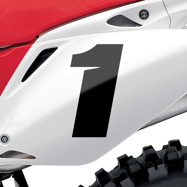 Adesivi per Auto e Moto: Numero moto 1 Speed