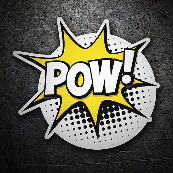 Adesivi per Auto e Moto: POW! bianco