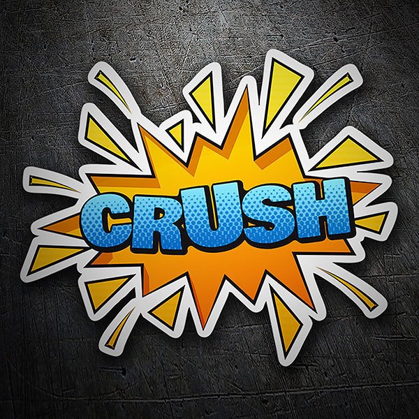 Adesivi per Auto e Moto: CRUSH blu