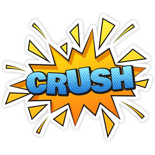 Adesivi per Auto e Moto: CRUSH blu