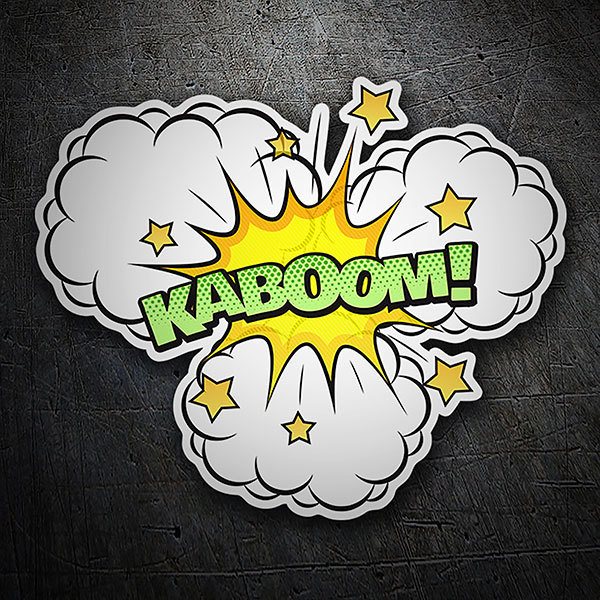 Adesivi per Auto e Moto: KABOOM! verde