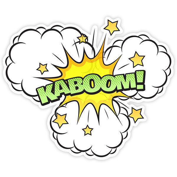 Adesivi per Auto e Moto: KABOOM! verde
