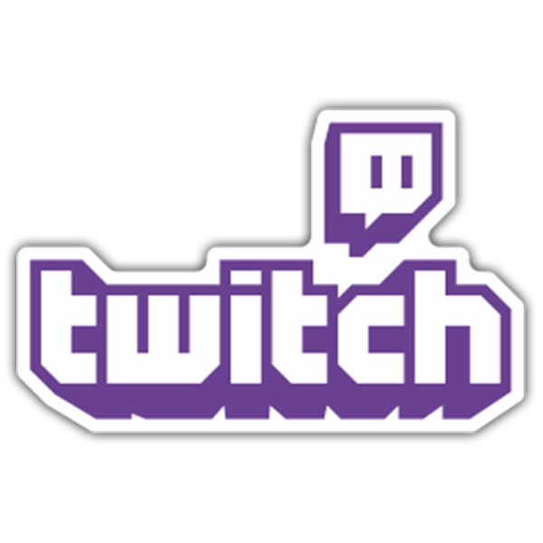 Adesivi per Auto e Moto: Logo Twitch