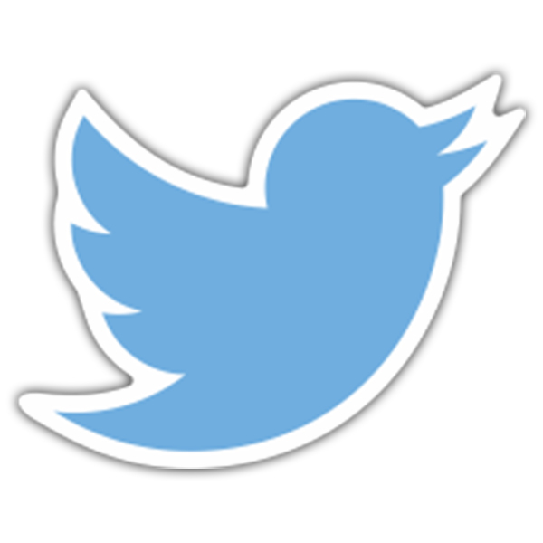 Adesivi per Auto e Moto: Twitter Logo