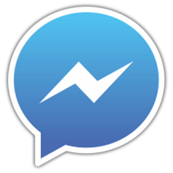 Adesivi per Auto e Moto: Facebook Messenger 0