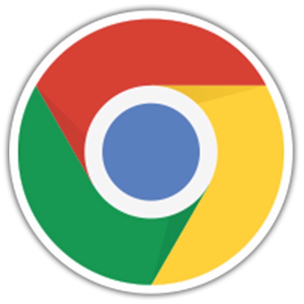 Adesivi per Auto e Moto: Google Chrome