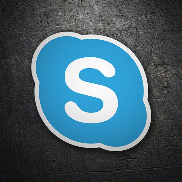 Adesivi per Auto e Moto: Skype Icona