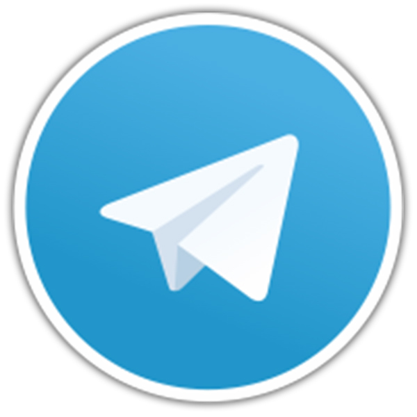 Adesivi per Auto e Moto: Telegram Messenger