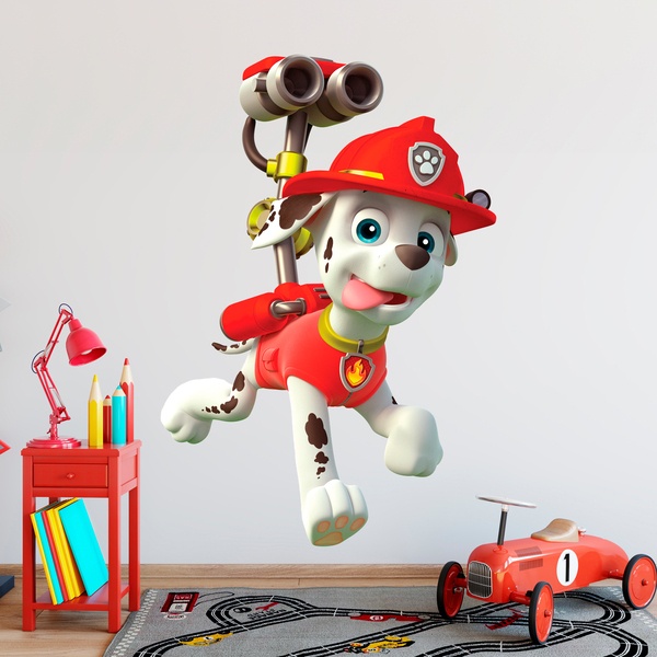 Adesivi per Bambini: Paw Patrol Marshall in azione