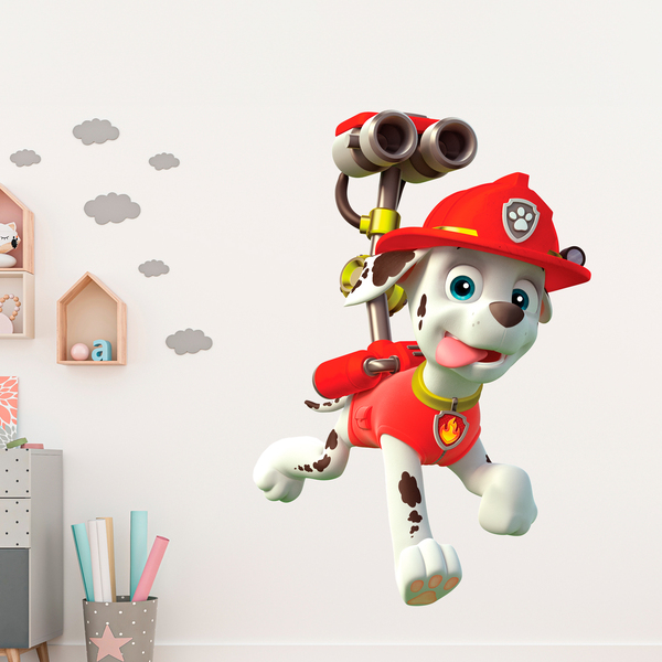 Adesivi per Bambini: Paw Patrol Marshall in azione