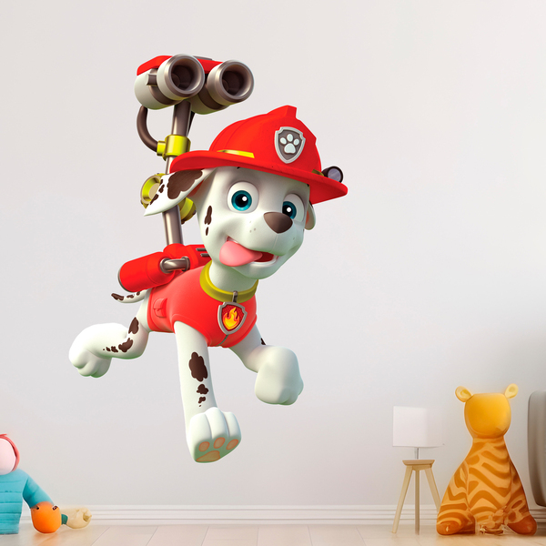 Adesivi per Bambini: Paw Patrol Marshall in azione