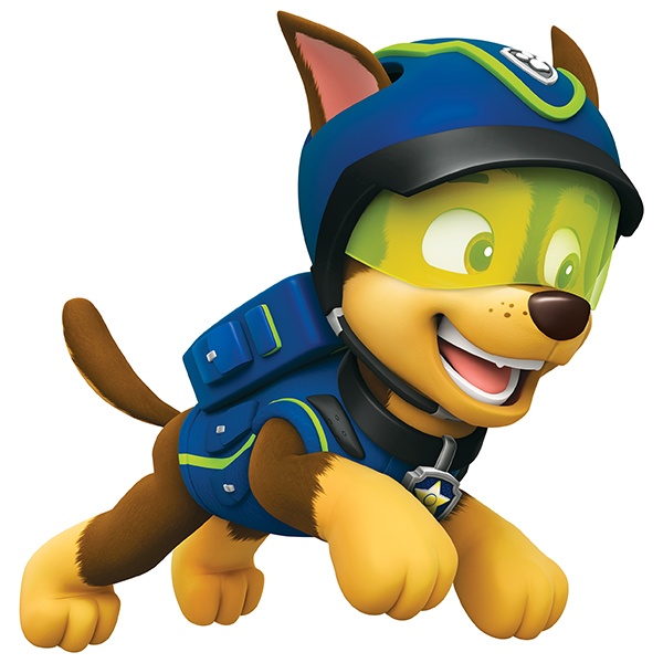 Adesivi per Bambini: Paw Patrol - Chase in azione