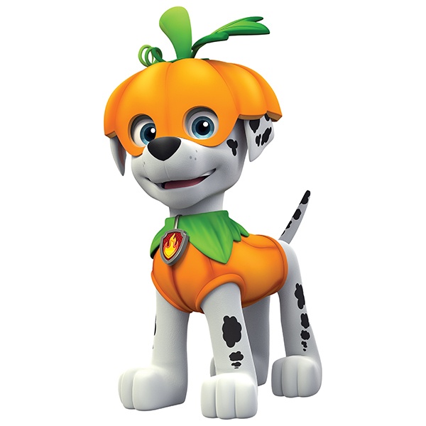 Adesivi per Bambini: Paw Patrol - Marshall su Halloween