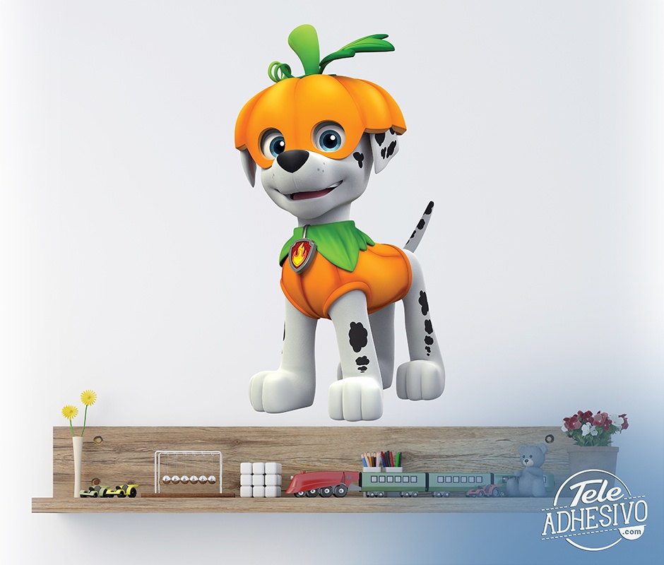 Adesivi per Bambini: Paw Patrol - Marshall su Halloween