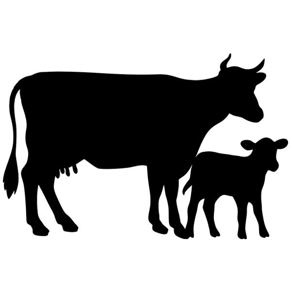 Adesivi per Bambini: Lavagna Mucche