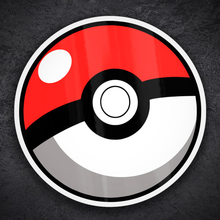 Adesivi per Auto e Moto: Pokéball classica Pokémon