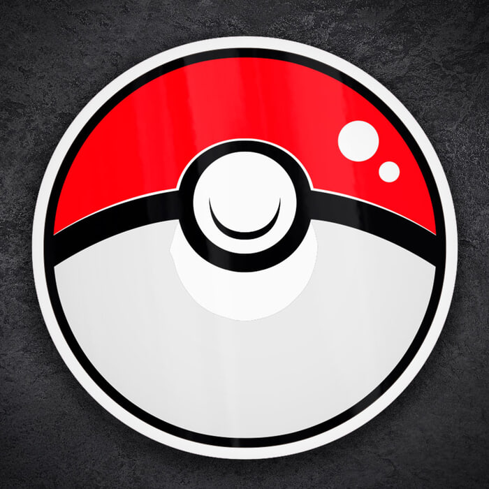 Adesivi per Auto e Moto: Pokeball moderna Pokémon