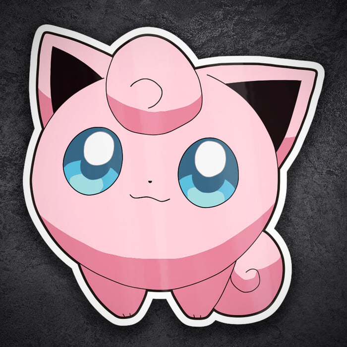 Adesivi per Auto e Moto: Jigglypuff Pokémon