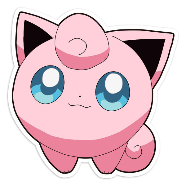 Adesivi per Auto e Moto: Jigglypuff Pokémon