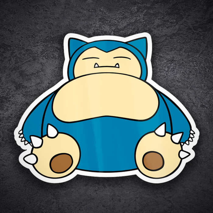 Adesivi per Auto e Moto: Snorlax Pokémon